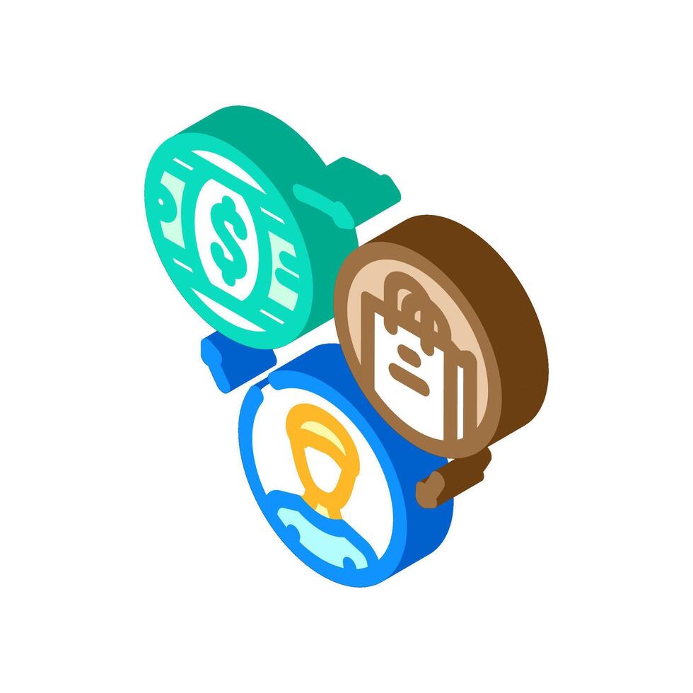 sales affiliate program isometric icon illustration vector