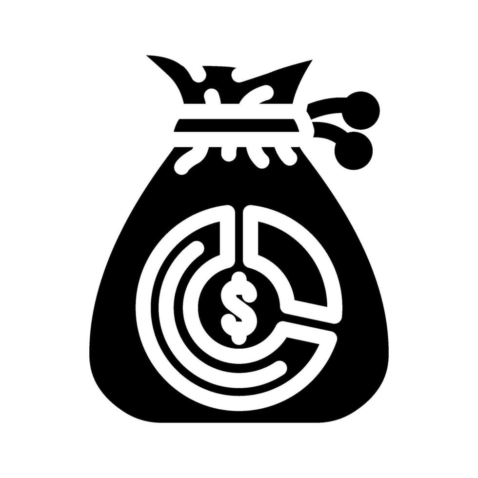 referral earnings affiliate program glyph icon illustration vector