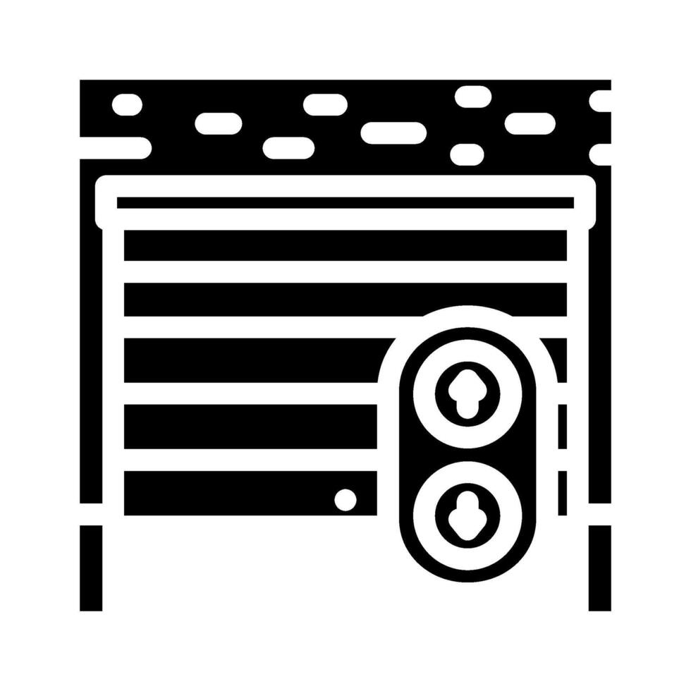 garage door remote control glyph icon illustration vector