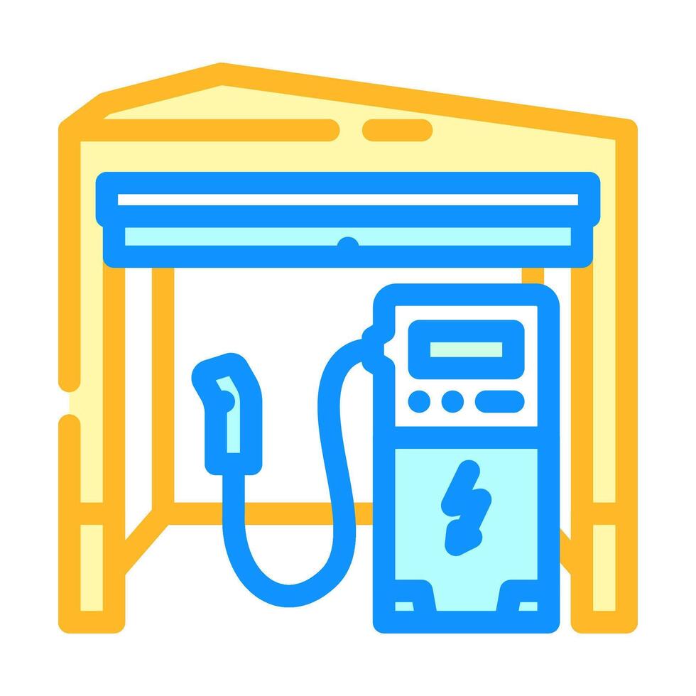 car battery charger color icon illustration vector