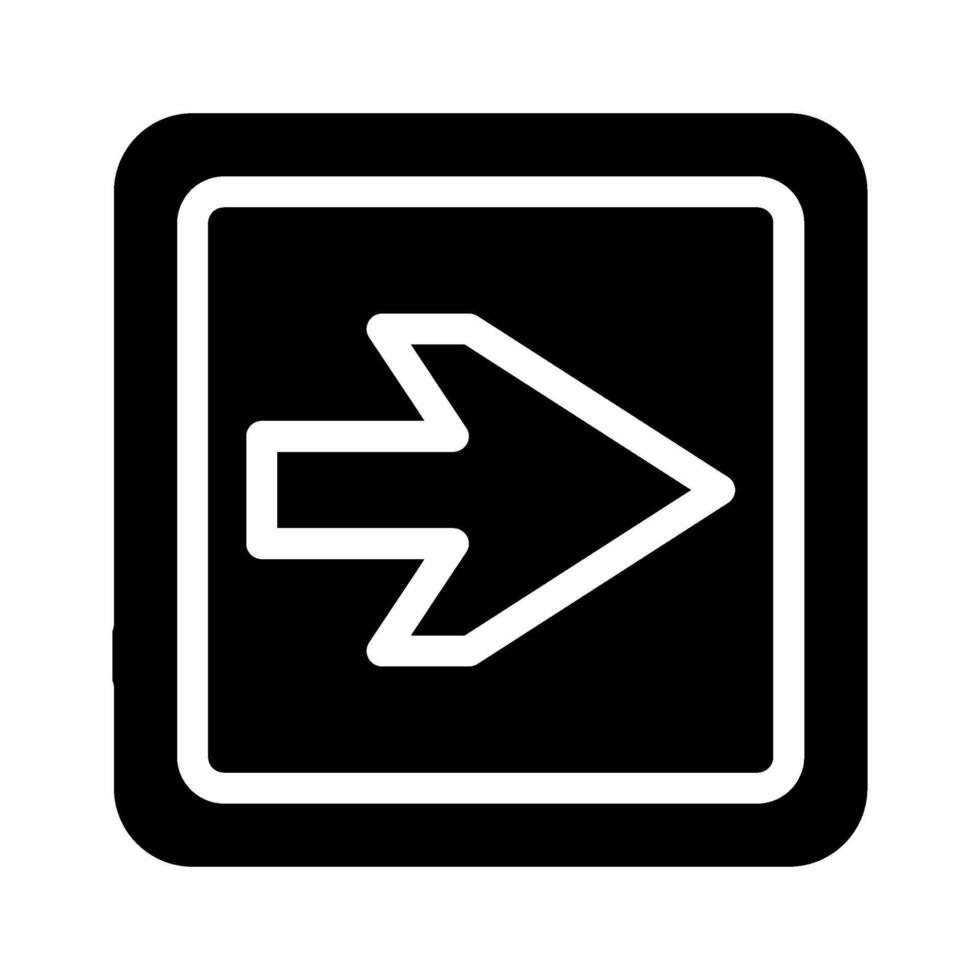 arrow information glyph icon illustration vector