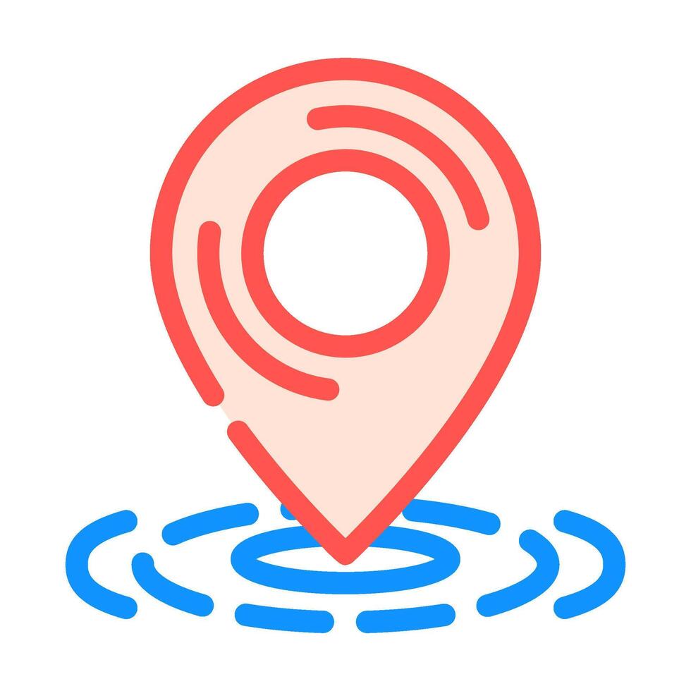 location pin information color icon illustration vector