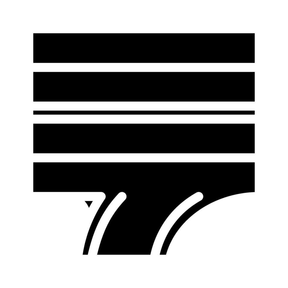 entrance highway road glyph icon illustration vector