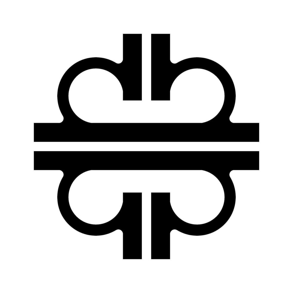 interchange highway road glyph icon illustration vector