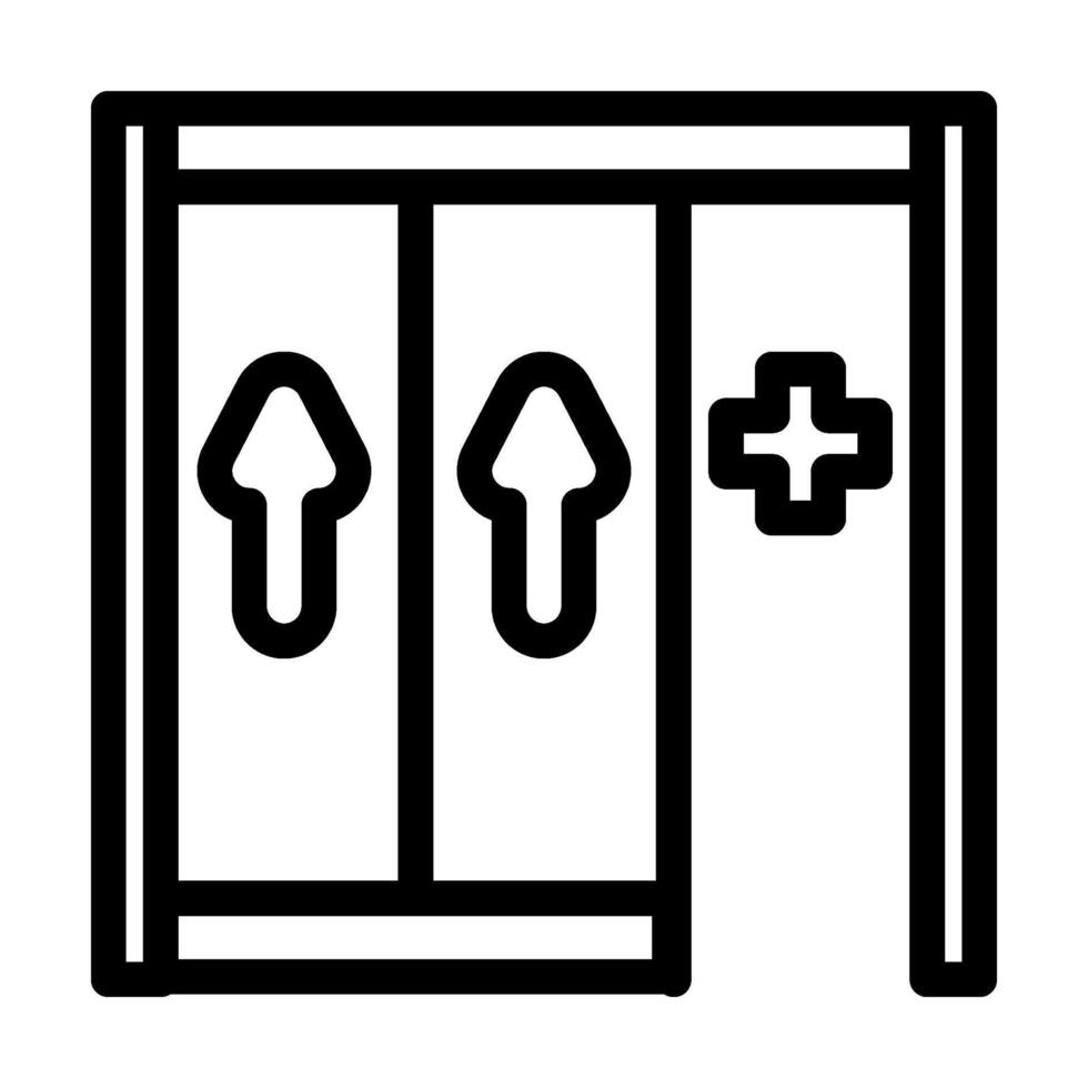 emergency lane highway road line icon illustration vector
