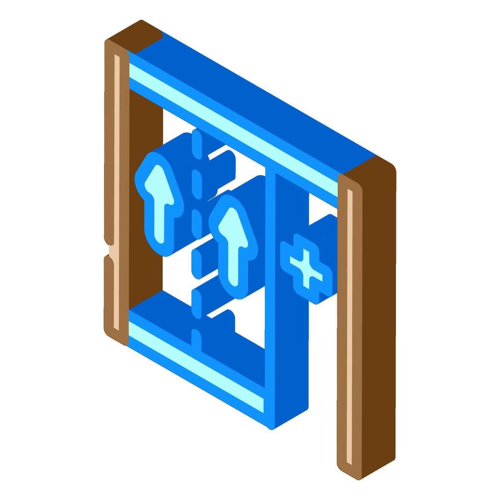 emergency lane highway road isometric icon illustration vector