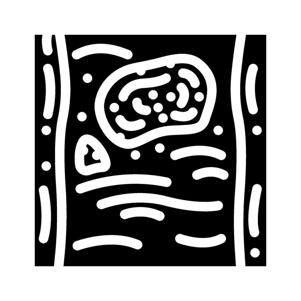 colored foam floating river chemical pollution glyph icon illustration vector