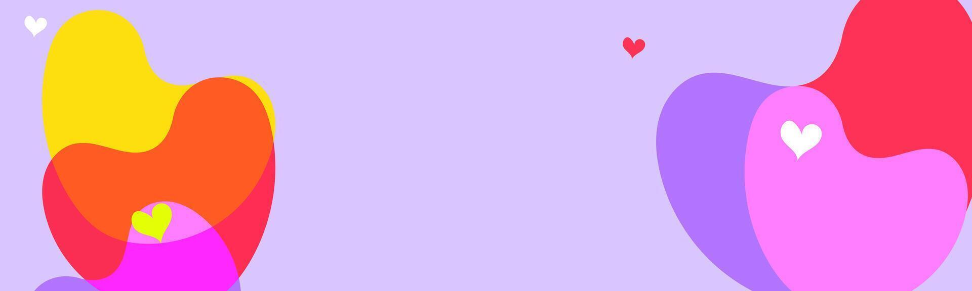 Happy Valentines Day Sale Colorful Abstract Hearts Promotion vector