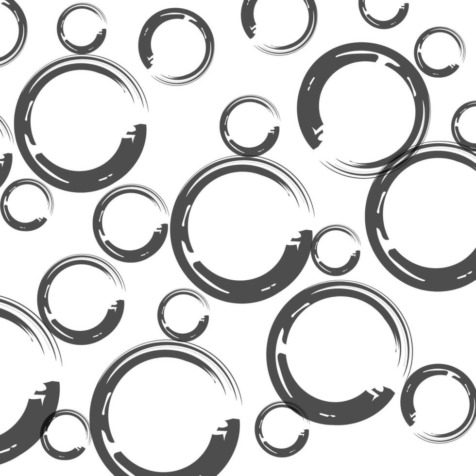 Abstract Circular Brush Strokes Gray, White, Design, Pattern, Background, Art, Texture, Graphic, Cir vector