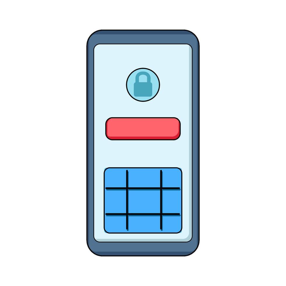 illustration of Mobile Pay vector