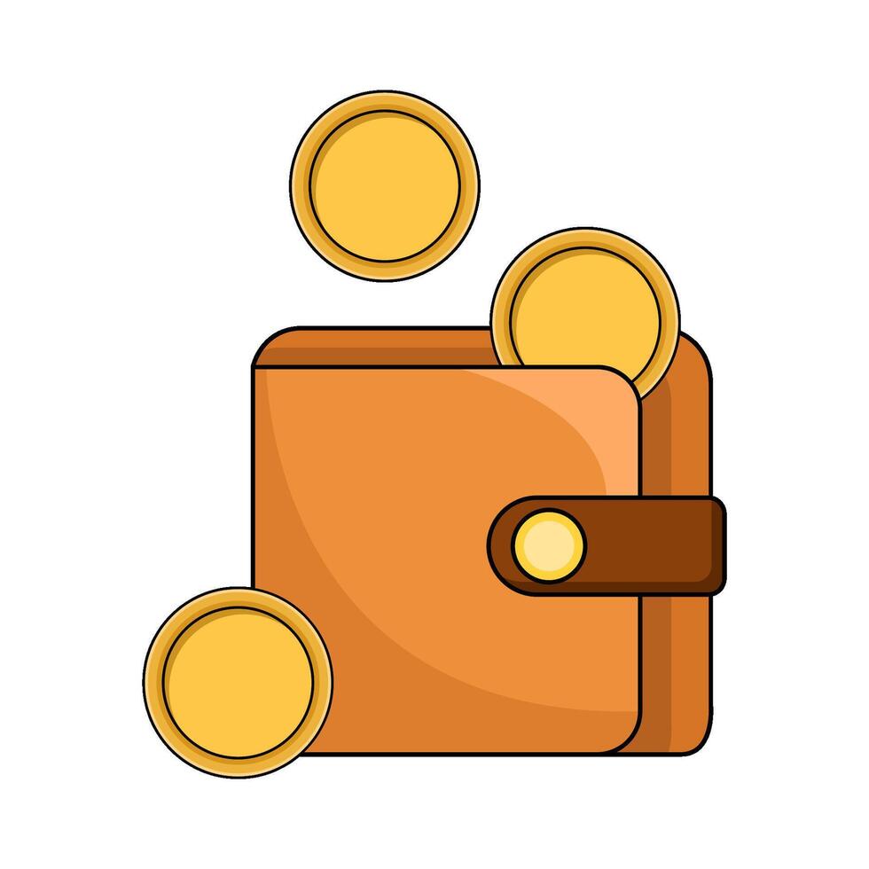illustration of Coin wallet vector