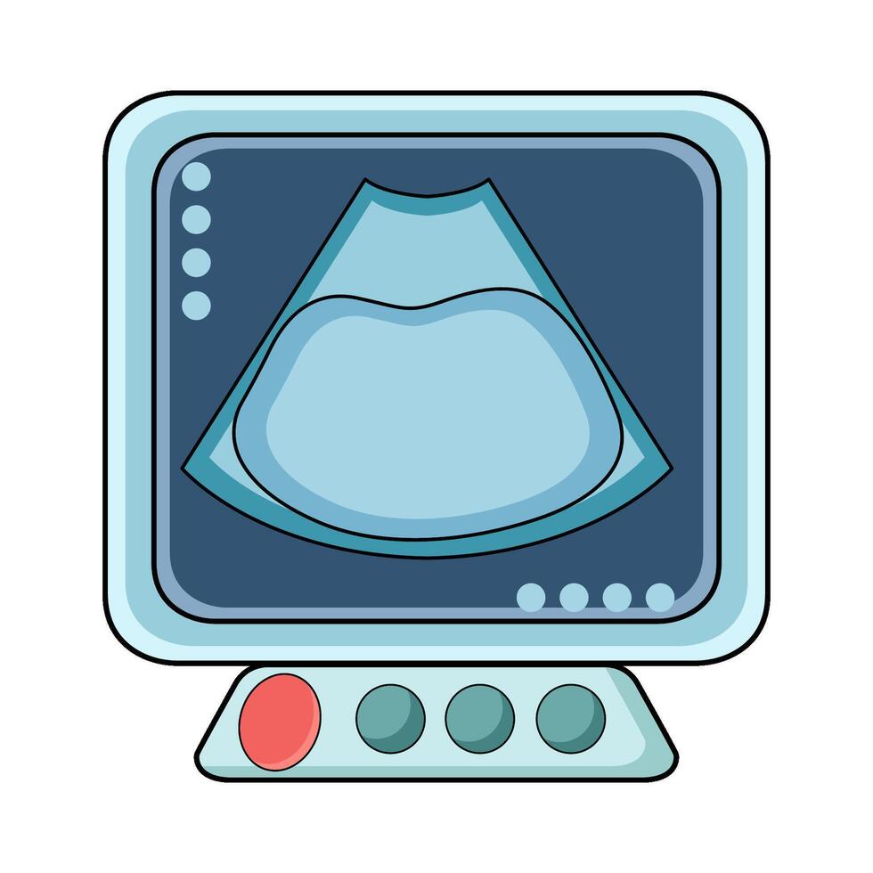 illustration of ultrasound USG vector