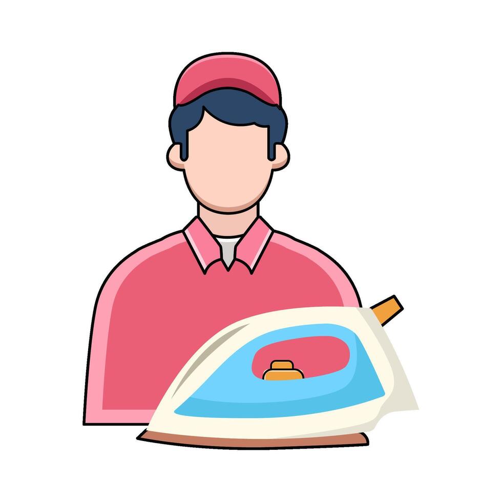illustration of Ironing vector