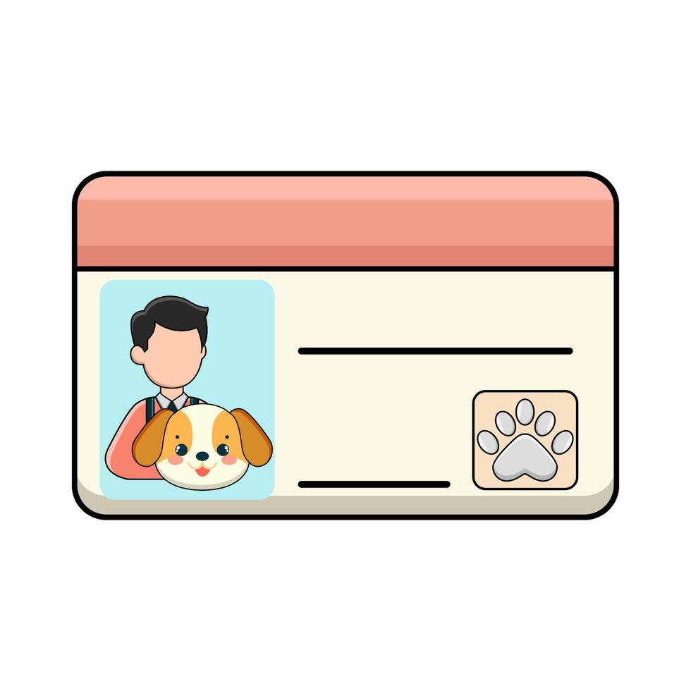illustration of Pet License vector