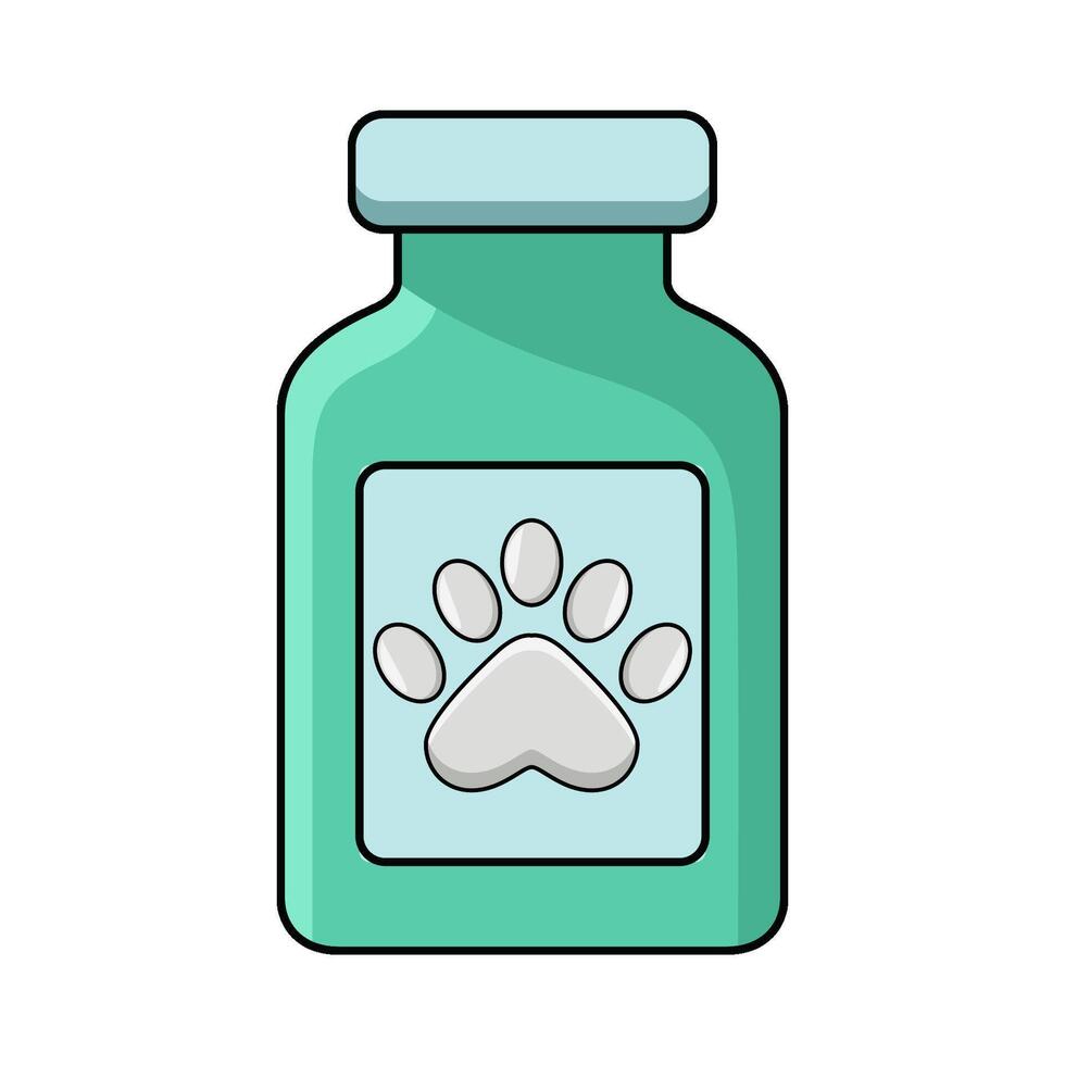 illustration of Pet medication vector