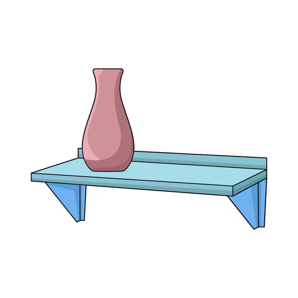 illustration of Shelf vector