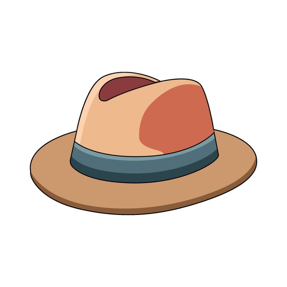 illustration of Fedora hat vector