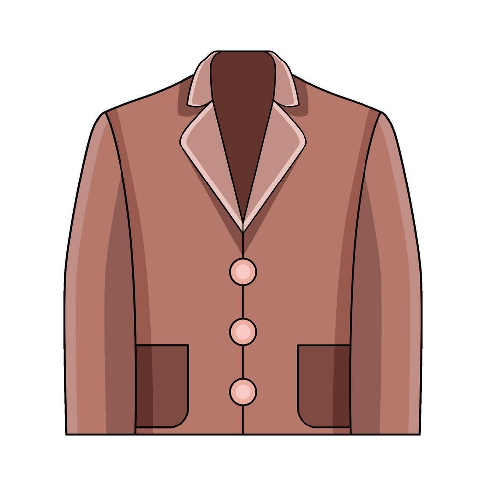 illustration of Brown Suit vector