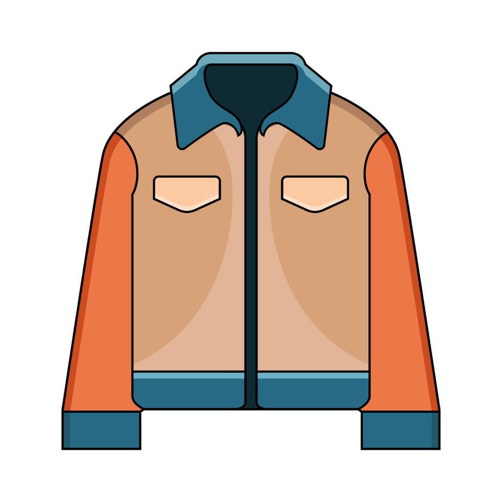 illustration of Jacket clothes vector