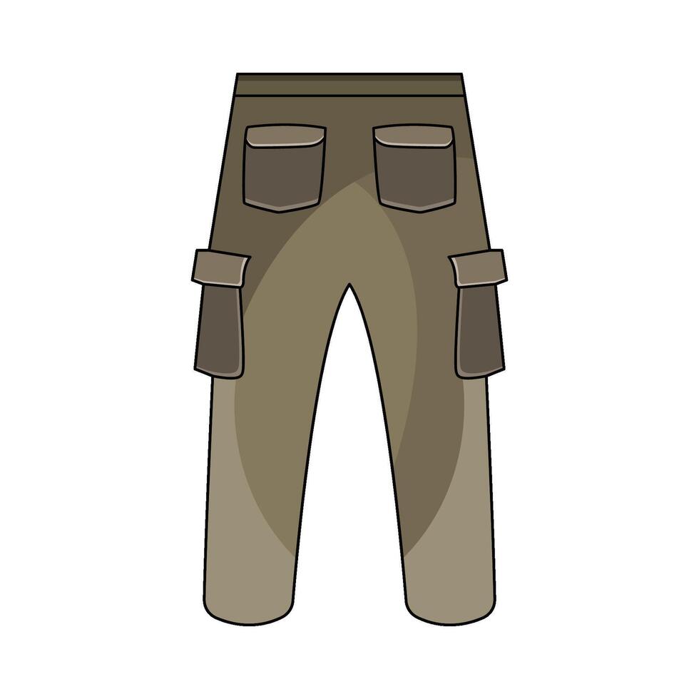 illustration of Cargo Pants vector