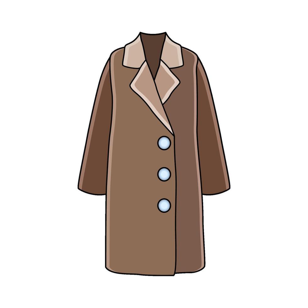 illustration of Trench Coat vector