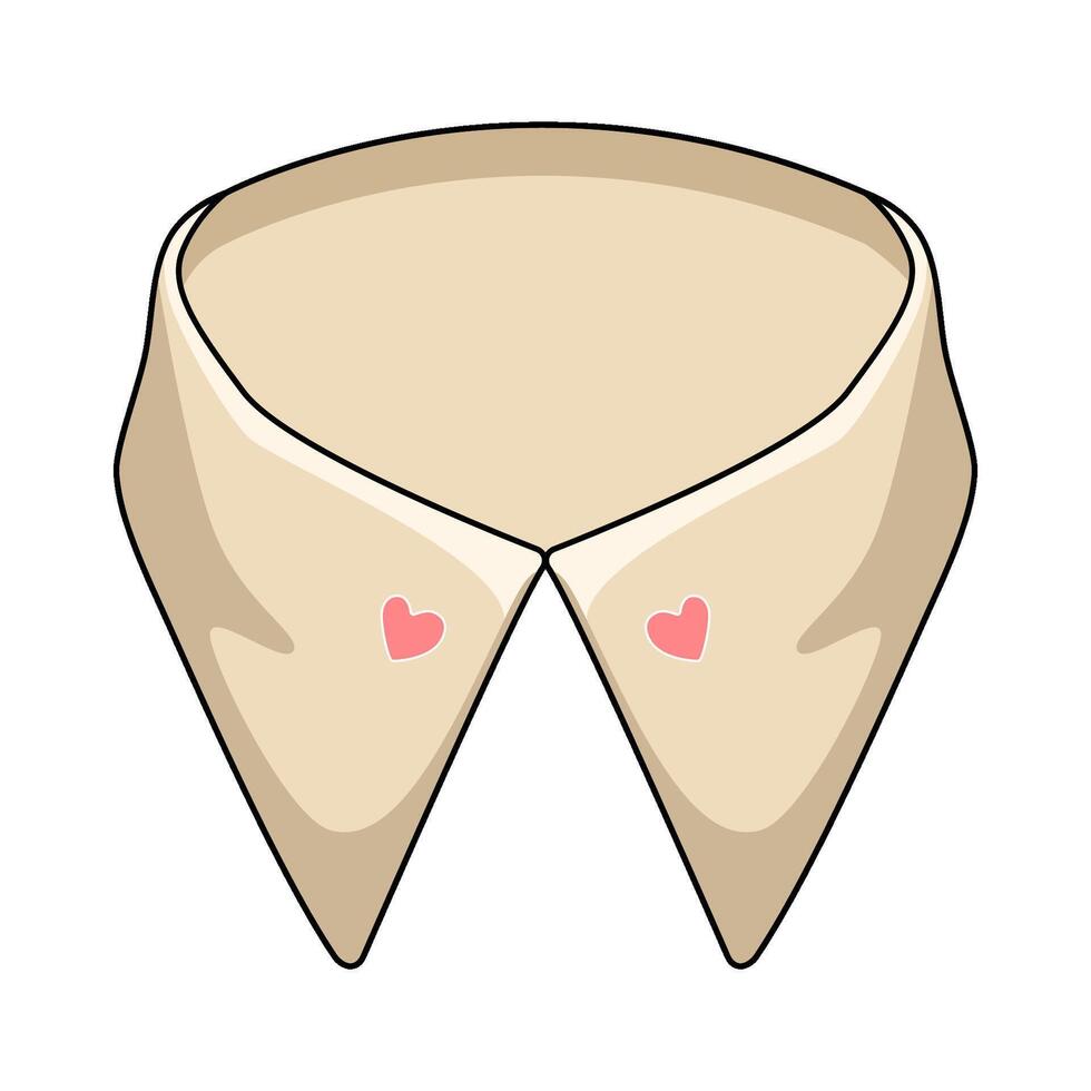 illustration of Collar shirt vector
