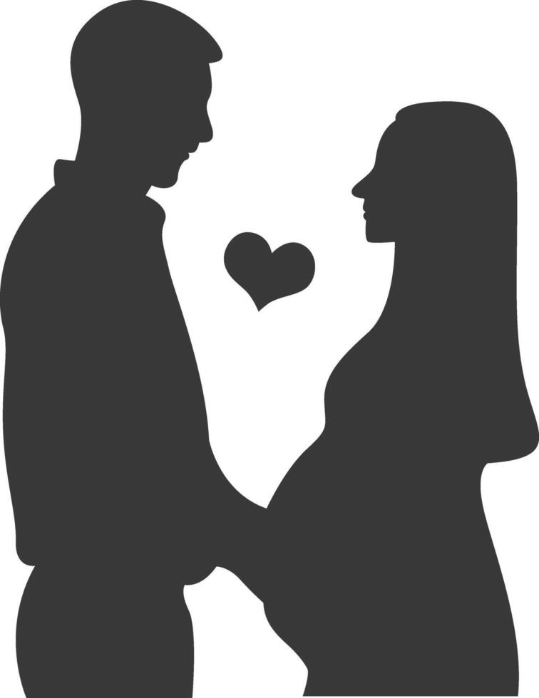 Husband and Pregnant Mother vector