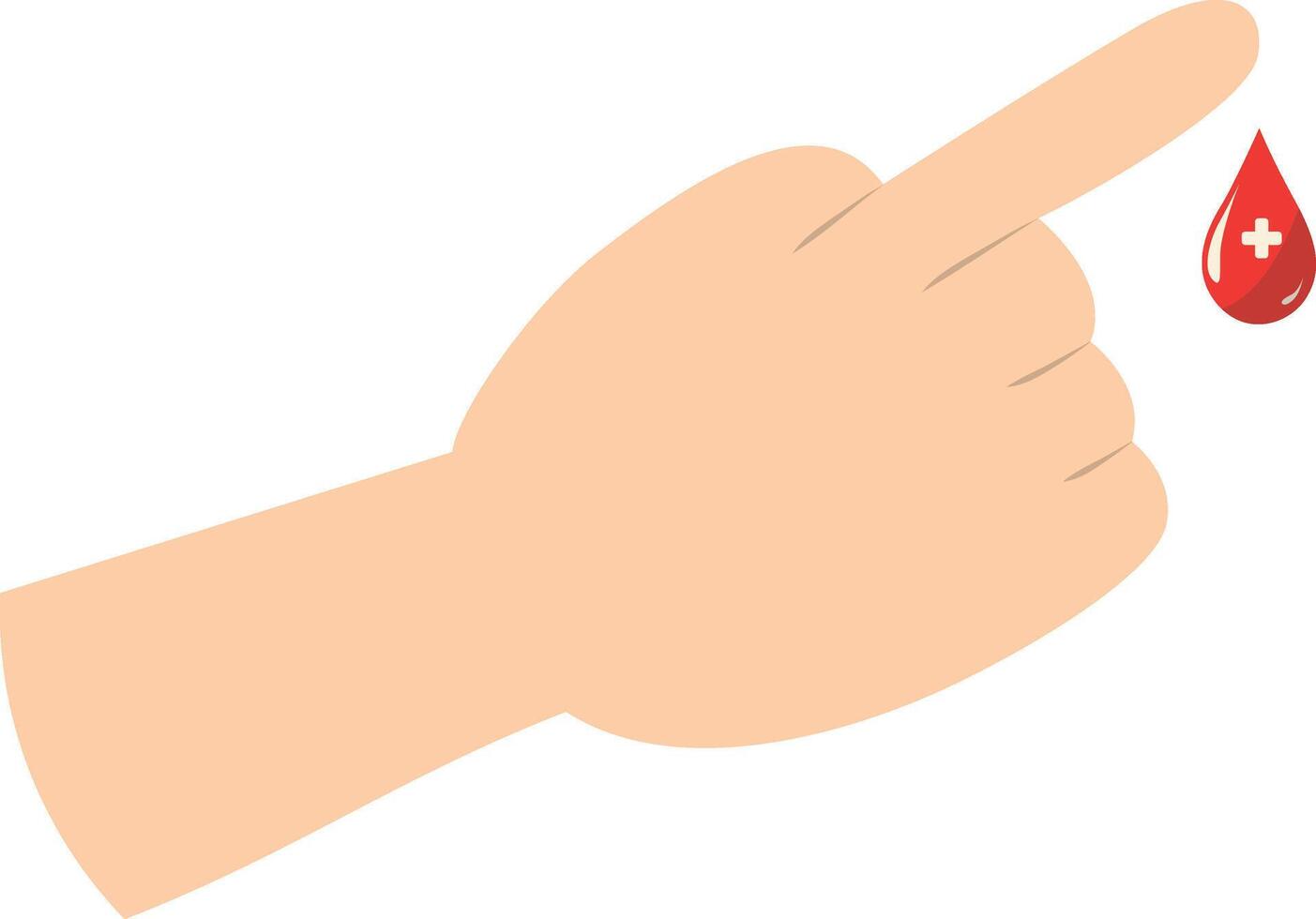 Blood Donor Icon with Flat Cartoon Design vector