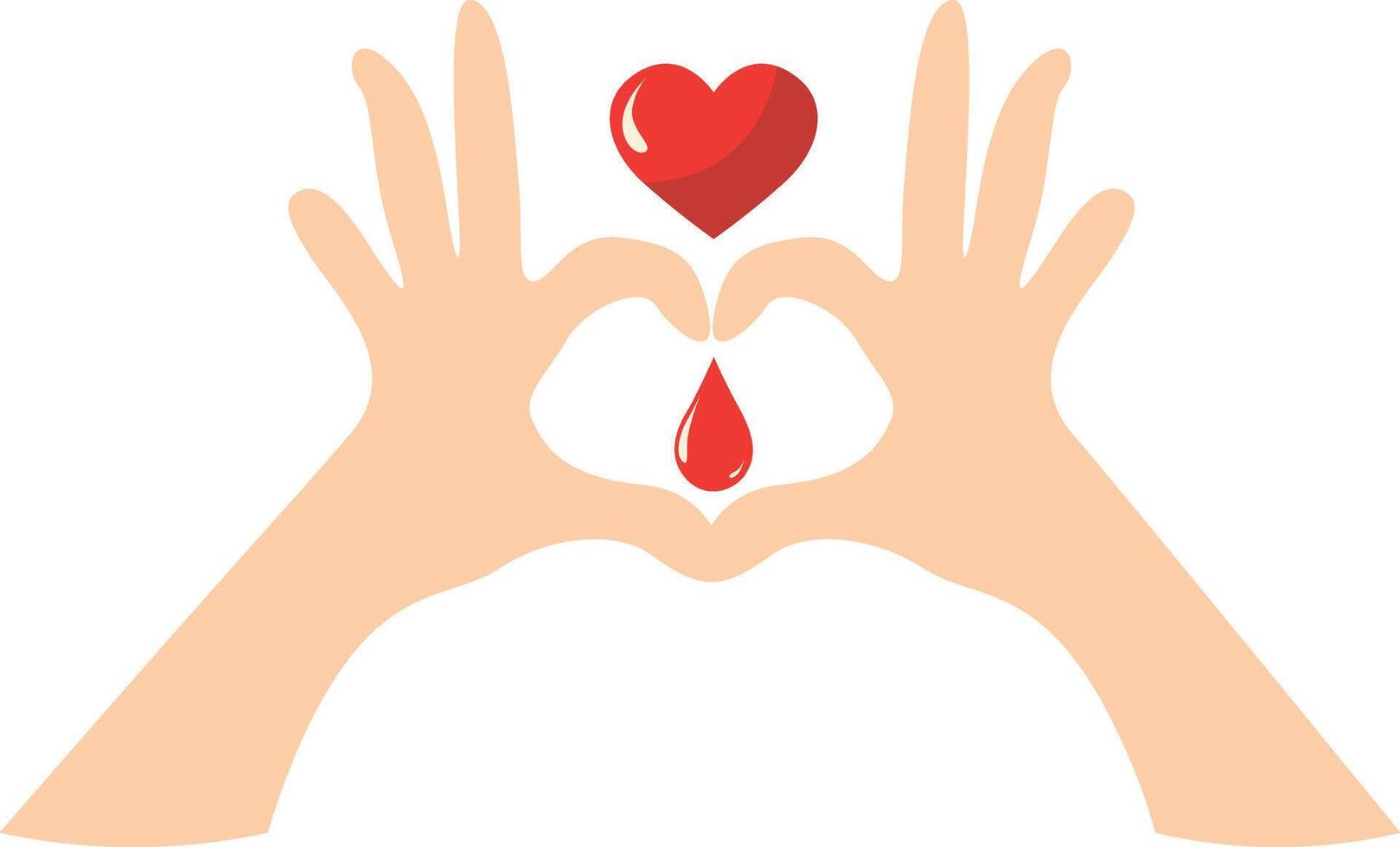 Blood Donor Icon in Cartoon Style. vector