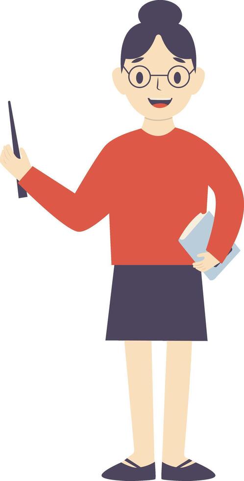 Woman Teacher Profession vector