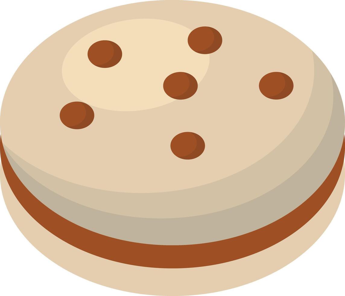 Yummy Dessert Chocolate on White Background vector