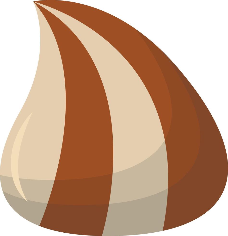 Yummy Dessert Chocolate on White Background. vector