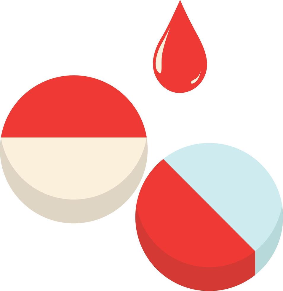 Blood Donor Icon in Simple Design. vector