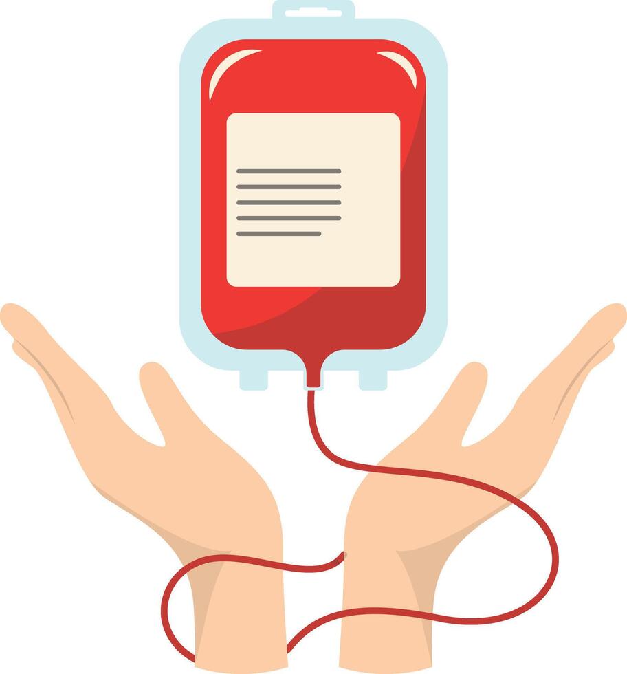 Blood Donor Icon. Illustration with Cartoon Design vector