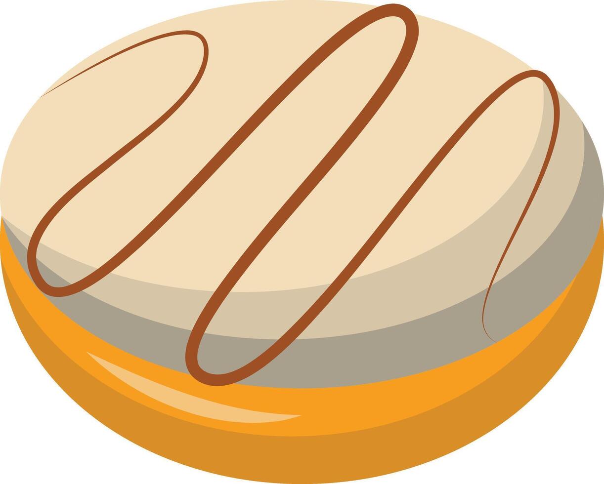 Sweet and Yummy Dessert Chocolate with Cartoon Shape vector