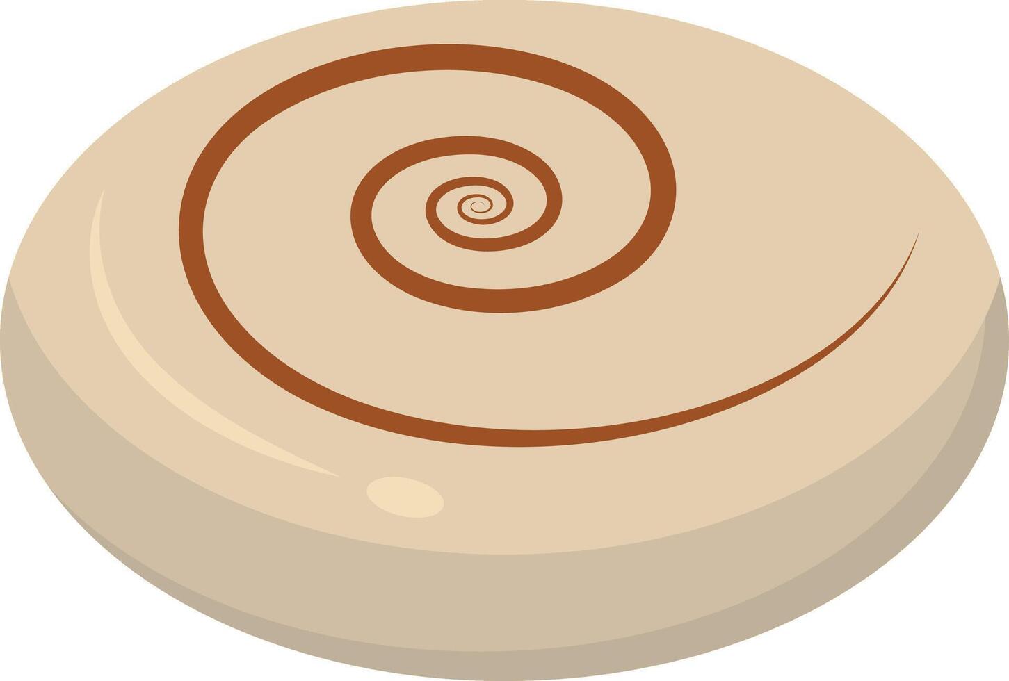 Sweet and Yummy Dessert Chocolate on White Background. vector