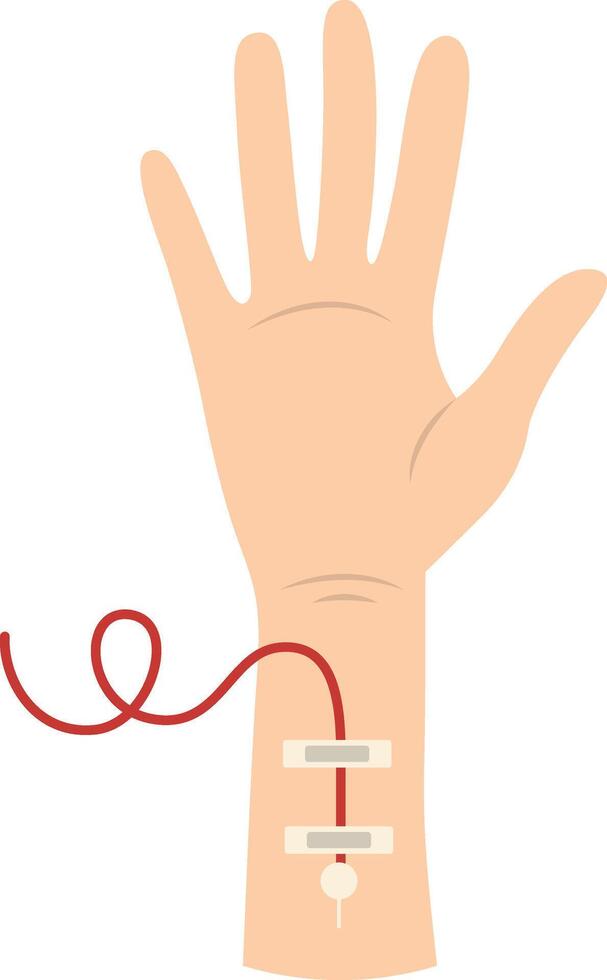 Blood Donor Icon in Simple Design vector