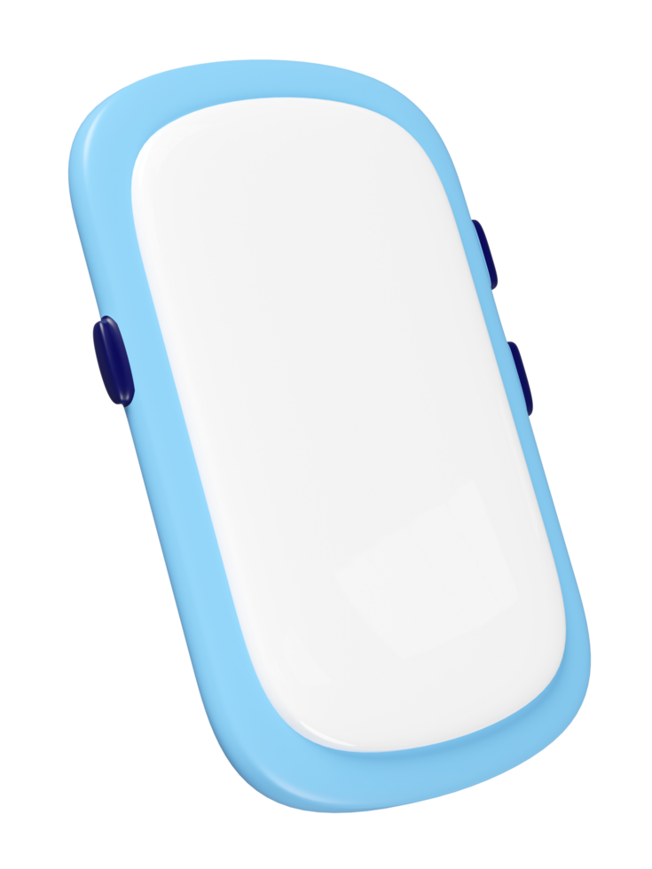 3d smartphone, mobile phone cartoon isolated. screen phone template, empty cellphone mockup, minimal concept, 3d render illustration png