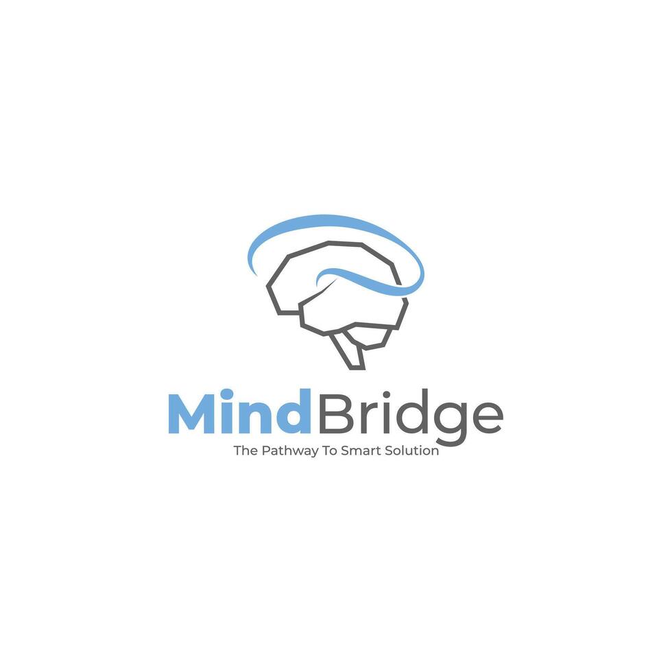 Abstract Brain Symbol for AI and Tech Branding vector