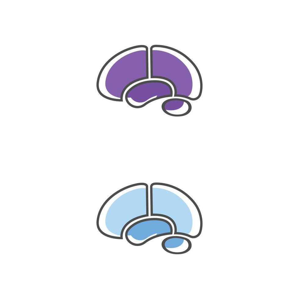 Intelligent Brain Symbol icon for Data AI Company vector