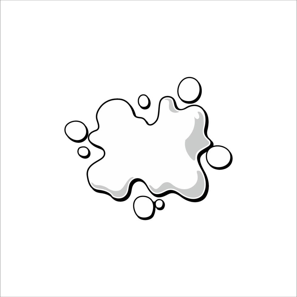 white water splash on white background can be used as graphic design vector