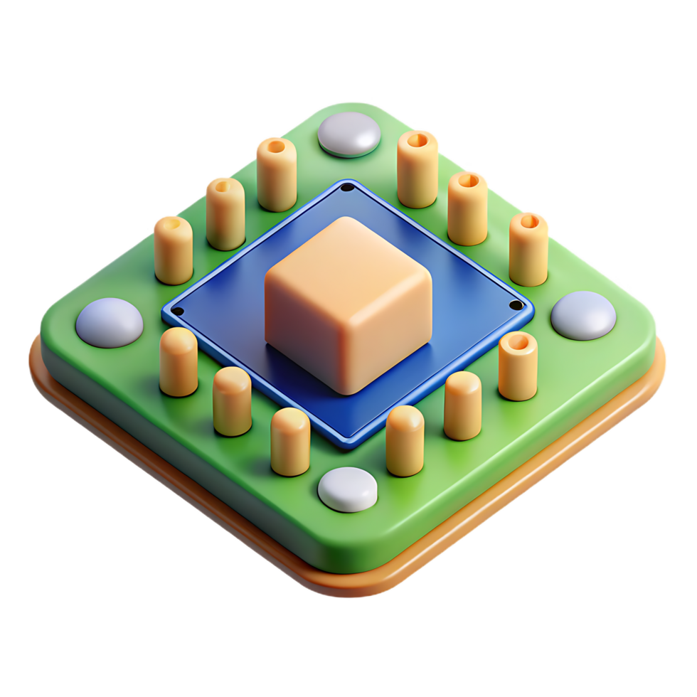 Abstract Illustration of a Modern Technology Circuit Board Design png
