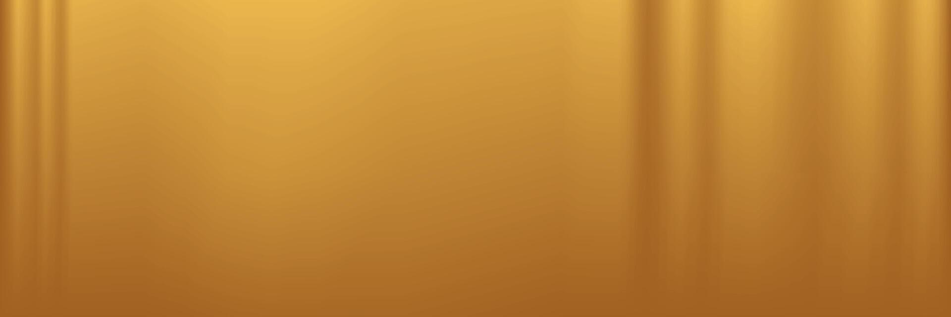 Gold abstract blurred gradient background with curtain pattern,illus vector