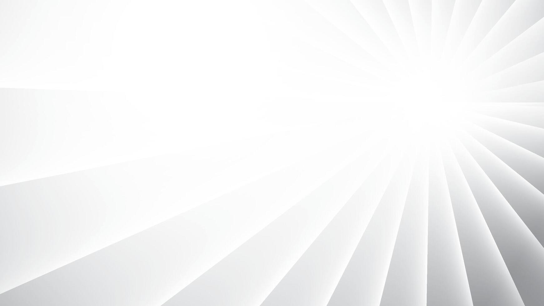 Abstract geometric white and gray color background with straight lines, ray pattern,illus vector