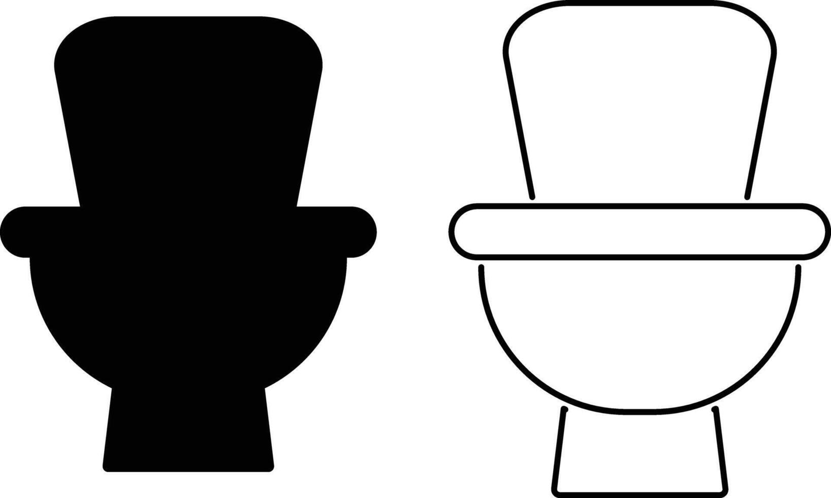 Toilet icon. WC icon toilet or restroom. Bathroom sign. Home efficiency. WC restroom sign vector