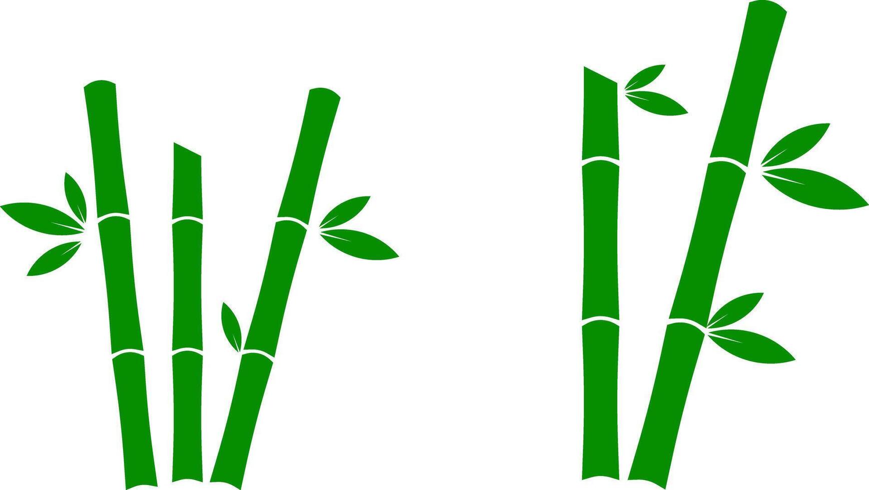 bamboo icon. botanical elements. exotic decor object. Plant icons. natural ambiance. evoking themes growth vector