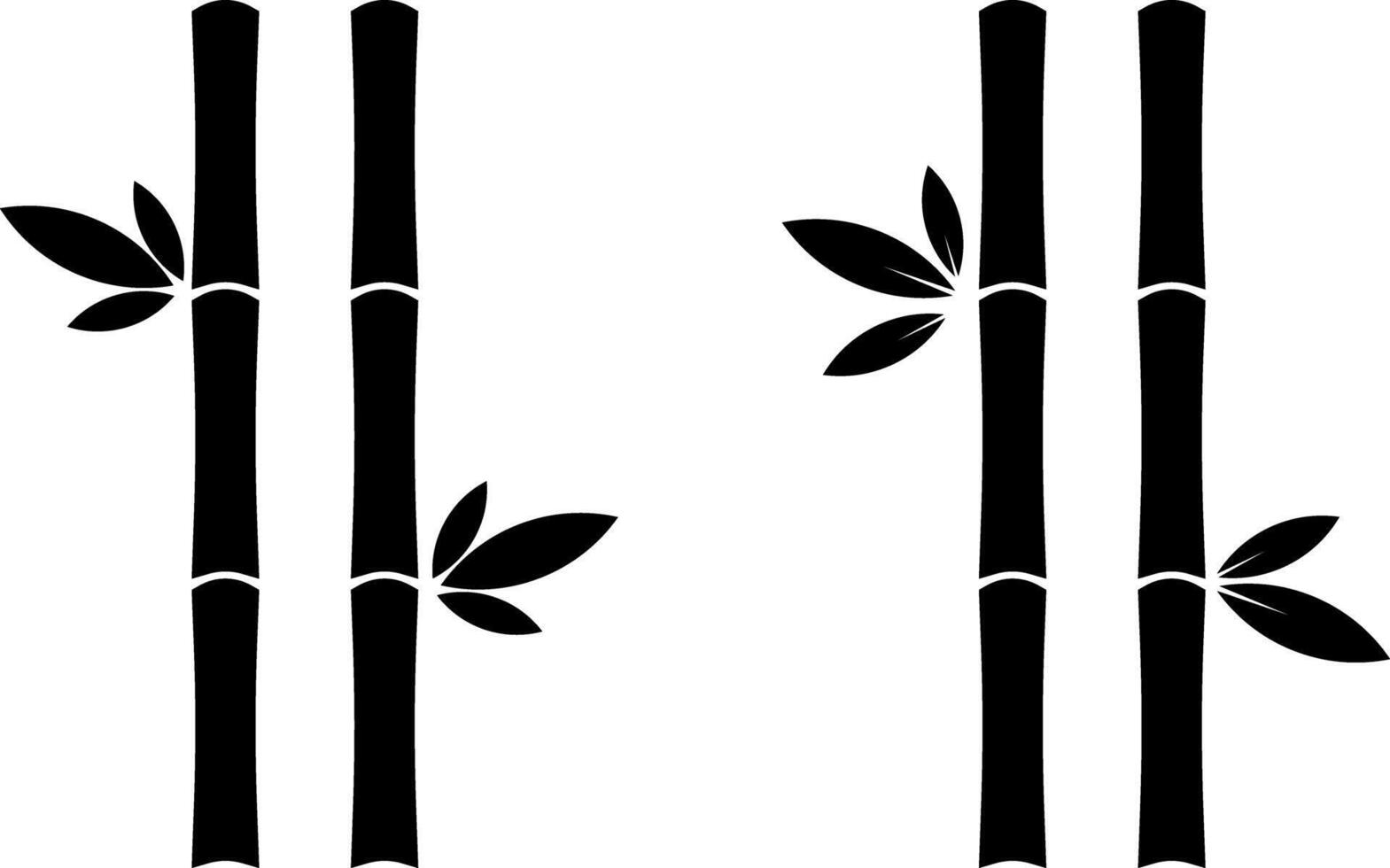 bamboo icon. botanical elements. exotic decor object. Plant icons. natural ambiance. evoking themes of growth vector