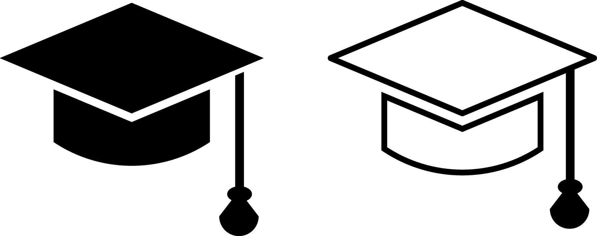 Graduation hat cap icons set. Academic cap. University Mortarboard. diploma icon symbol. convocation caps. Achievement student life vector