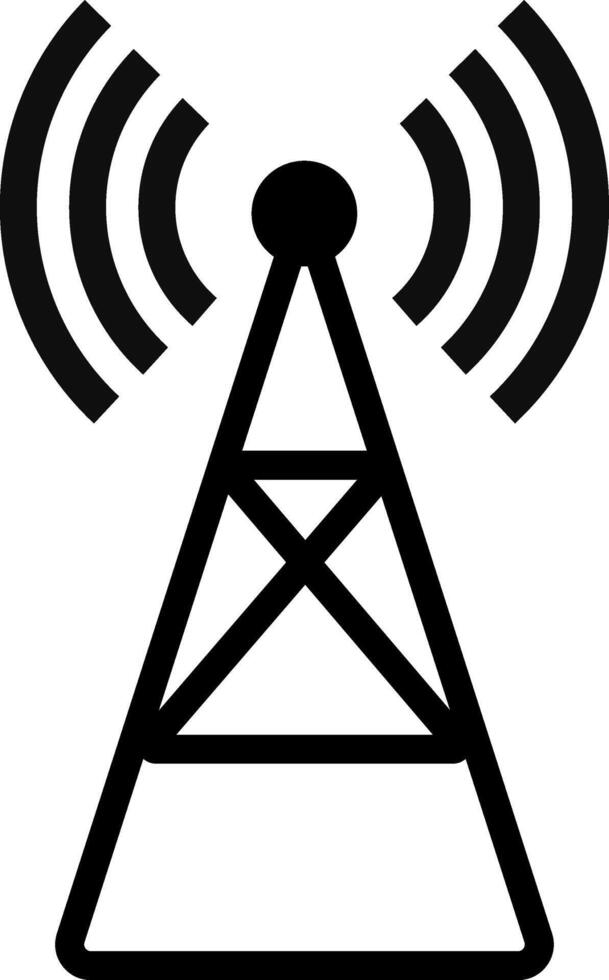 Radio tower icon. Antenna tower collection. Wireless radio signal symbol. internet signal. Communication sign vector