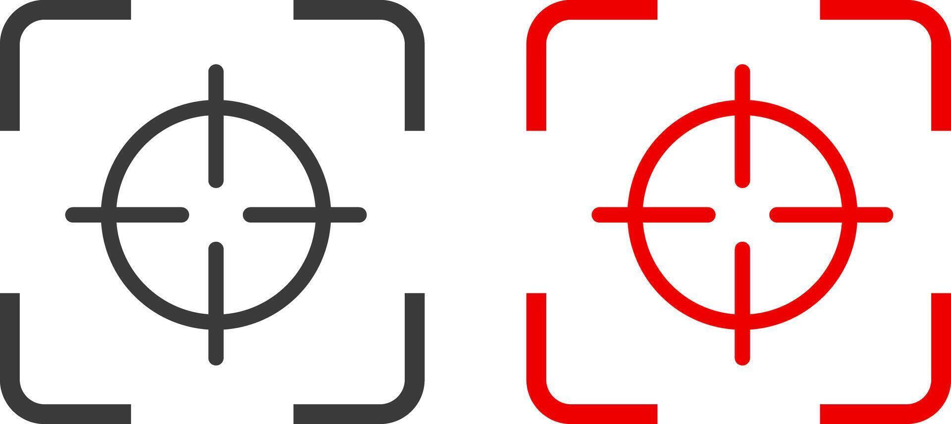 Target icon set. Goal symbol collection. Simple target with arrow. Hitting the bullseye icons. Archery target symbol vector
